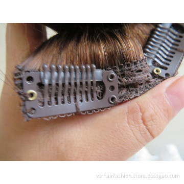 Double Drawn Remy Hair Extension Clips